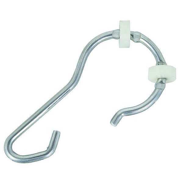 Shower Hooks with Wheels, Aluminum, PK13