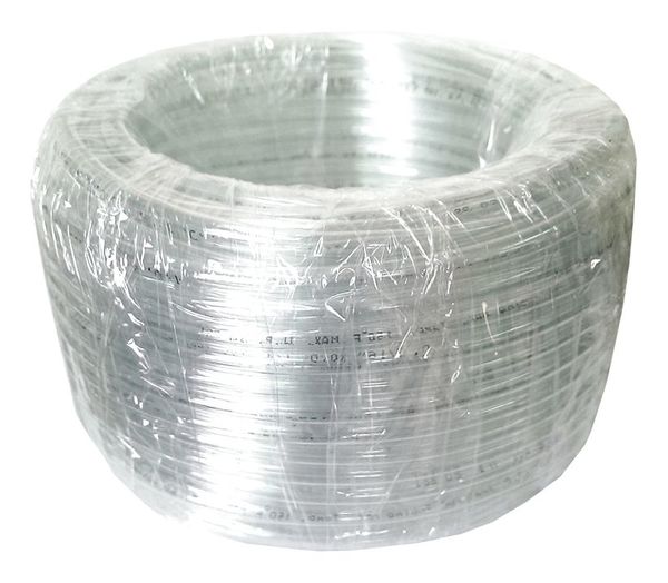 Tubing, 3/16 I.D., 100 ft., Clear, Flexible