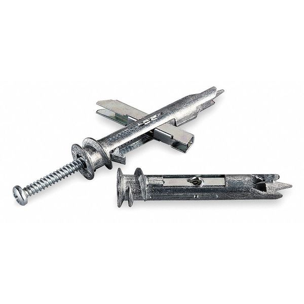 E-Z Toggles Toggle Bolt,  2-1/8" L,  Zinc Alloy