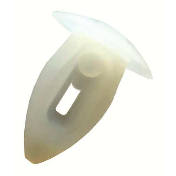Push-In Rivet,  Round Head,  0.18 in Dia.,  0.18 in L,  Nylon Body,  25 PK