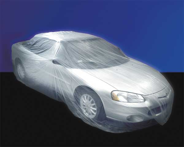 Car Cover, Large, Roll, Plastic, PK30