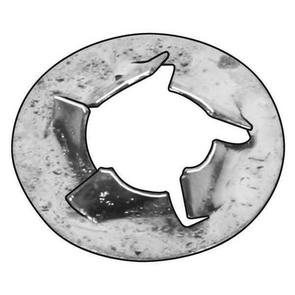 Push Nut, Bolt Retention, Stl, 3/8 In, PK100