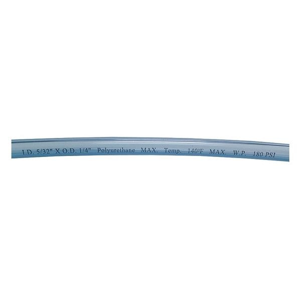 Tubing, 1/4 In OD, Polyurethane, 100 Ft