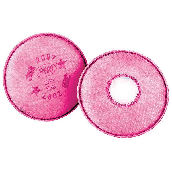 Filter,  3M 6000 Series,  Nuisance Organic Vapor/P100,  Bayonet,  Magenta,  2 Pack