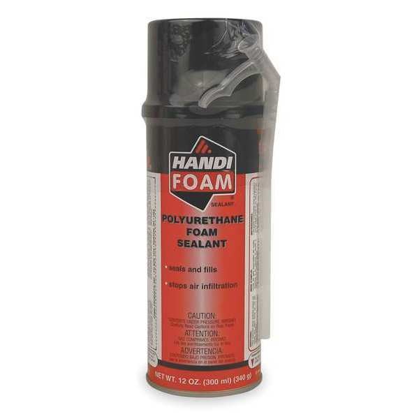 Multipurpose/Construction Spray Foam Sealant,  12 oz,  Aerosol Can,  Black,  1 Component