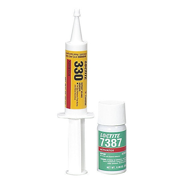 Acrylic Adhesive,  25 ml,  Syringe,  Yellow,  AA330