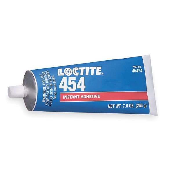 Instant Adhesive,  454 Series,  Clear,  7 oz,  Tube