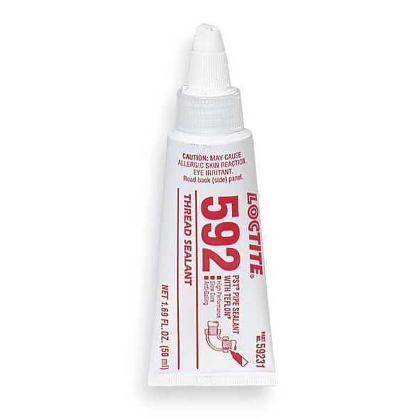 Pipe Sealant, 250mL, Tube, Medium, White 592(TM)