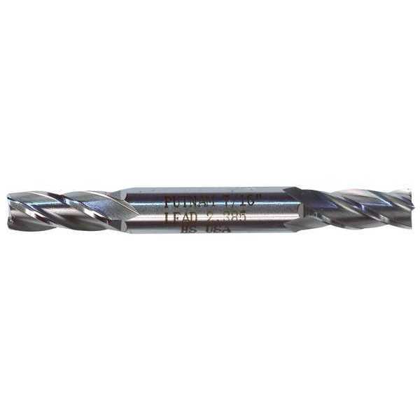 4-Flute Cobalt 8% Square Double End CenterCut Finisher CTD HDC-4C Bright 3/8x3/8x3/4x3-1/2