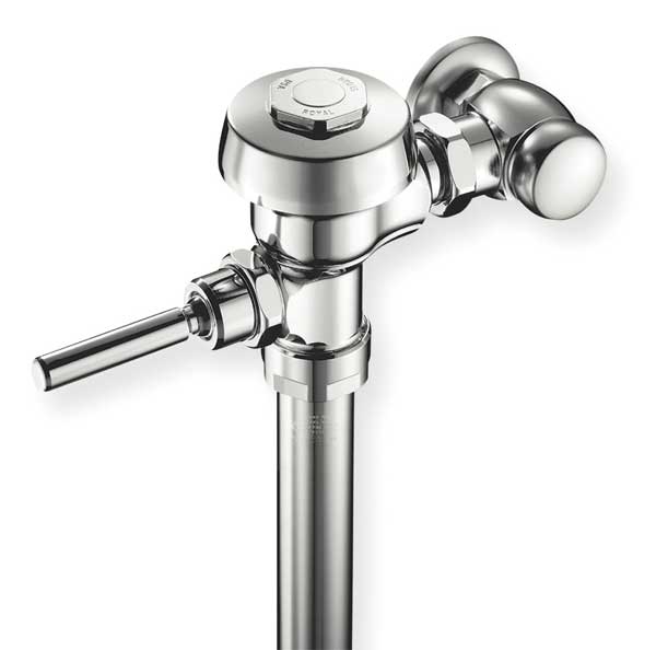 1.6 gpf,  Chrome Plated,  Single Flush,  Toilet Manual Flush Valve