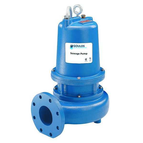 5 HP 3" Manual Submersible Sewage Pump 460V