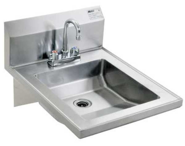 Hand Sink, With Faucet, 19 In. L, 24 In. W