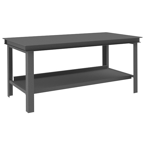 Super Heavy Duty Work Bench,  Steel,  72" W,  34" Height,  14, 000 lb.,  Straight