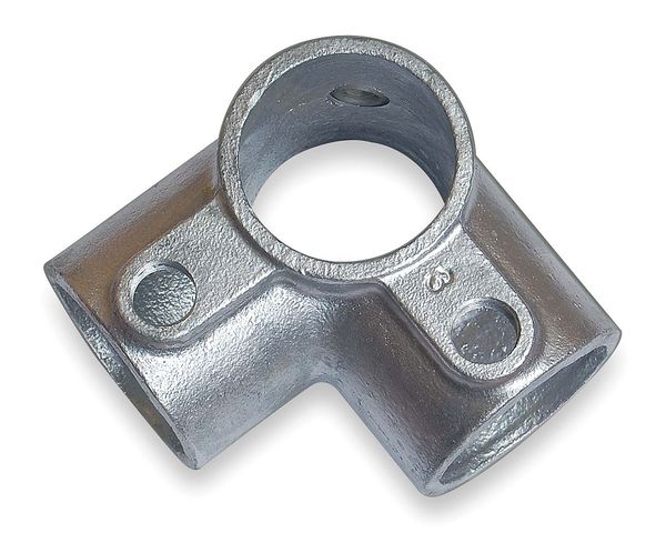 Structural Pipe Fitting,  Side Outlet Tee,  Cast Iron,  1.25 in Pipe Size,  50000 lb Tensile Strength