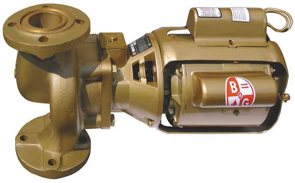 Hydronic Circulating Pump, 1/6 hp, 115V, 1 Phase, Flange Connection