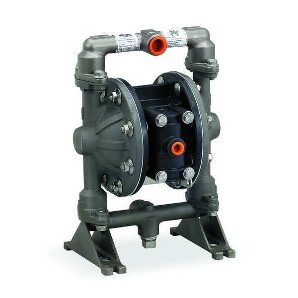 Double Diaphragm Pump,  Stainless steel,  Air Operated,  PTFE,  12 GPM