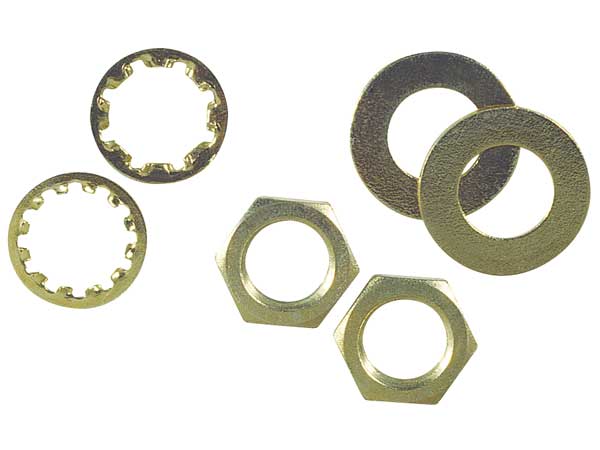 Assorted Nuts and Washers Hardware,  6 PCS