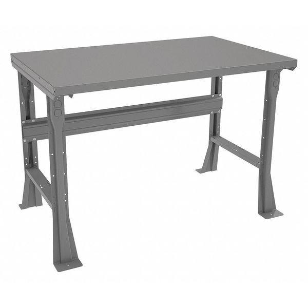 Work Bench,  Steel,  48" W,  33-1/2" Height,  4000 lb.,  Flared