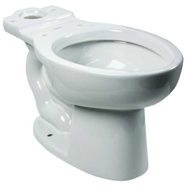 Toilet Bowl,  1.1 to 1.6 gpf,  Pressure Assist Tank,  Floor Mount,  Elongated,  White