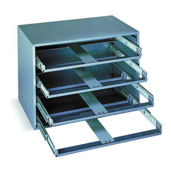 Sliding Drawer Cabinet Frame,  4 Drawers,  20 in W x 15 3/4 in D x 15 in H
