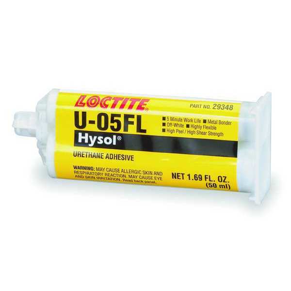 Urethane Adhesive,  U-05FL Series,  Off-White,  1:02 Mix Ratio,  3 hr Functional Cure,  Dual-Cartridge