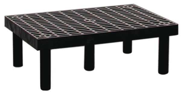 Dunnage Rack,  500 lb Load Capacity,  HDPE,  12 in H x 24 in W x 36 in D