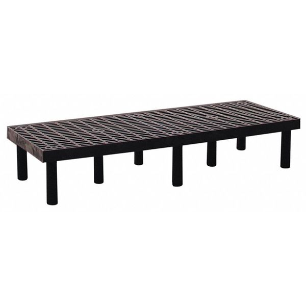 Dunnage Rack, 1000 lb Load Capacity,  HDPE,  12 in H x 24 in W x 66 in D
