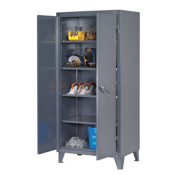 12 ga. Steel Storage Cabinet,  72 in W,  78 in H,  Stationary