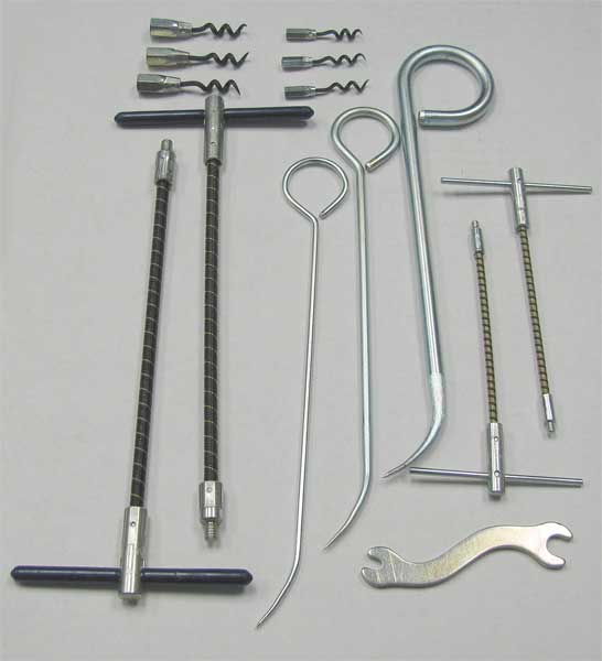 Packing Extractor Set A,  Corkscrew