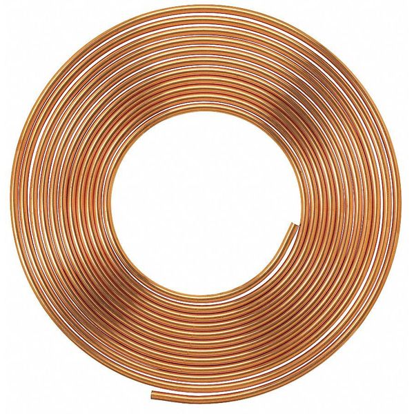 Coil Copper Tubing,  3/8 in Outside Dia,  20 ft Length,  Type L