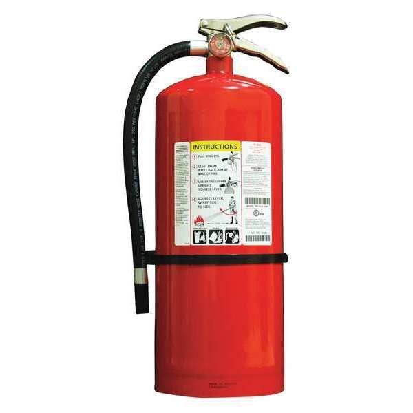 Fire Extinguisher,  Class ABC,  UL Rating 6A:120B:C,  Rechargeable,  20 lb capacity,  20 ft Range