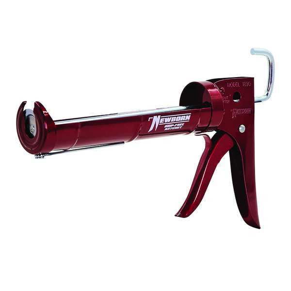 Dripless Caulk Gun,  Red,  Steel,  10 oz