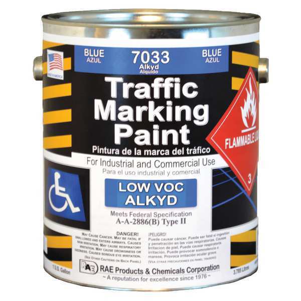 Traffic Zone Marking Paint,  1 gal.,  Blue,  Alkyd Solvent -Based