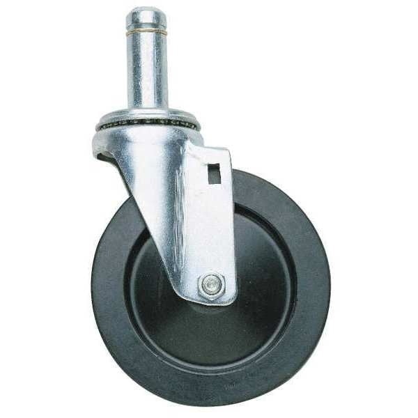 Swivel Stem Caster, Rubber, 5 ", 200 lb.