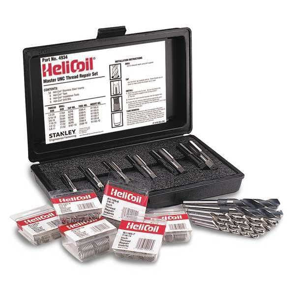Free-Running Helical Insert Repair Kit,  Helical Inserts,  Plain 18-8 Stainless Steel,  12 Inserts