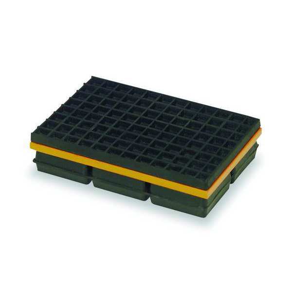 Vibration Isolation Pad, 6x6x1 1/4 In
