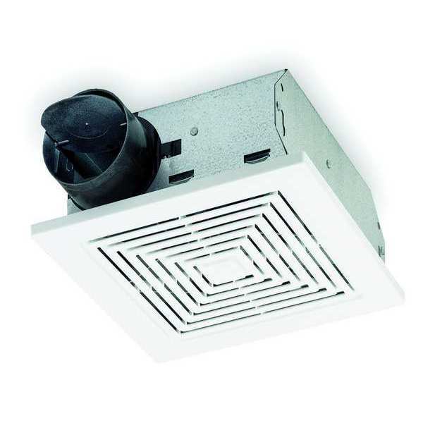 Ceiling/Wall Bathroom Fan,  50 CFM,  120V AC,  Duct Diameter 3 in,  1 Phase