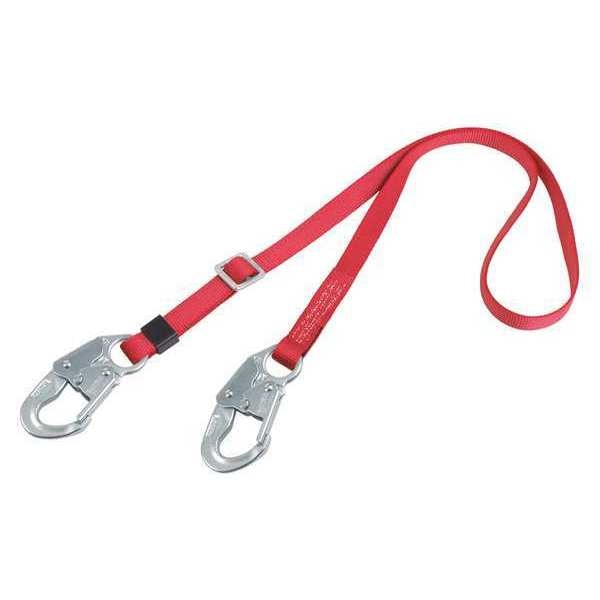 Adjustable Positioning Lanyard,  6 ft.,  310 lb. Weight Capacity,  Red