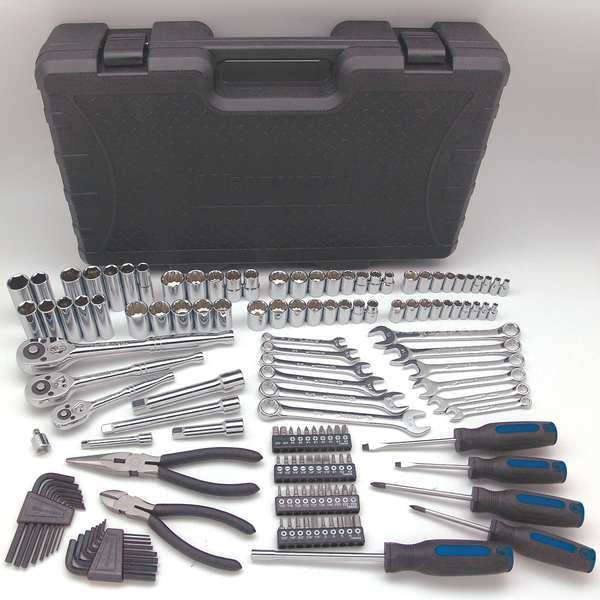 148 pc Master Tool Set, Metric/SAE, Includes Driver, Bits Pliers, Wrenches