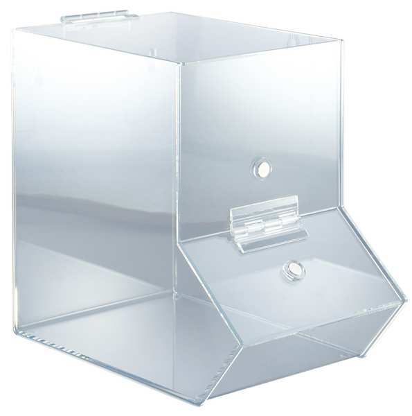 Nesting Container,  Clear,  Acrylic,  12 1/2 in L x 7 1/4 in W x 11 in H