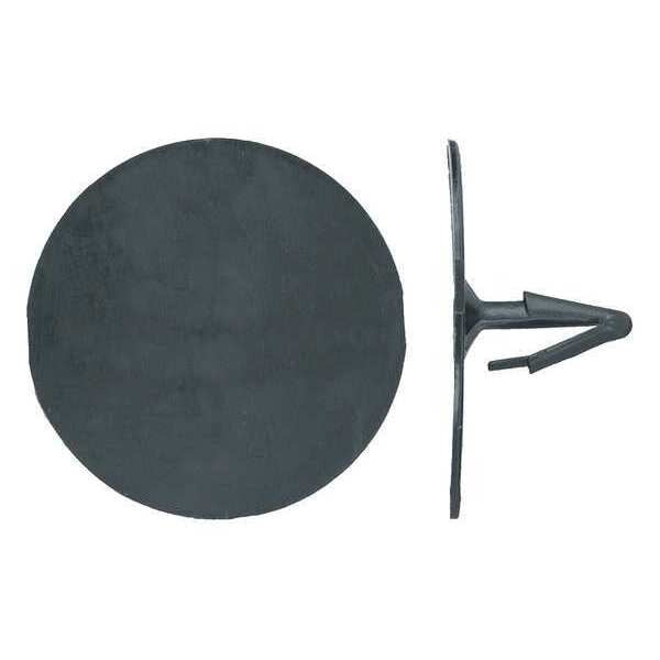 Retainer,  Round Head,  0.25 in Dia.,  0.75 in L,  Nylon Body,  50 PK