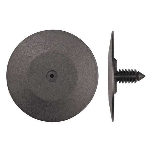 Retainer,  Round Head,  0.25 in Dia.,  0.75 in L,  Plastic Body,  25 PK