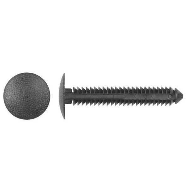 Retainer,  Round Head,  6.3 mm Dia.,  45 mm L,  Nylon Body,  25 PK