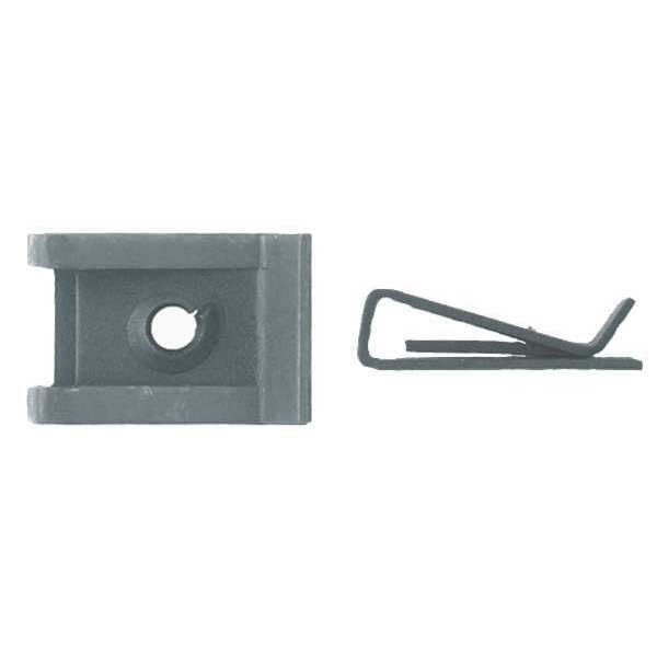 Spring Nut,  #8,  U Shape,  Steel,  Phosphate Finish,  100 PK