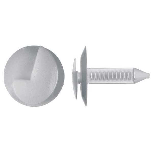 Retainer,  Round Head,  7 mm Dia.,  27 mm L,  Nylon Body,  25 PK