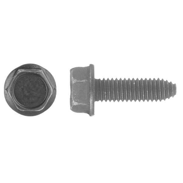 M6-1.00 Flange Bolt,  Black Oxide Steel,  20 mm L,  50 PK