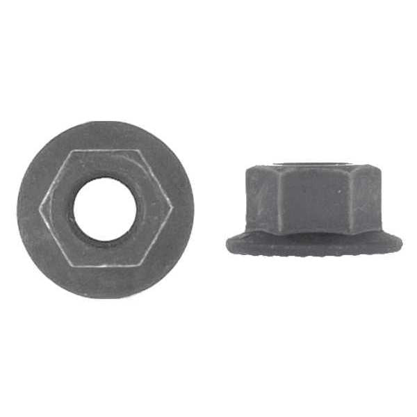Flange Nut,  M8-1.25,  Steel,  Not Graded,  Phosphate,  19 mm Hex Wd,  10 mm Hex Ht,  100 PK