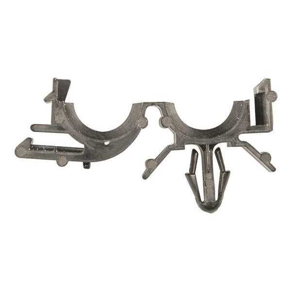 Clip,  13/32 in Dia.,  Nylon Body,  25 PK