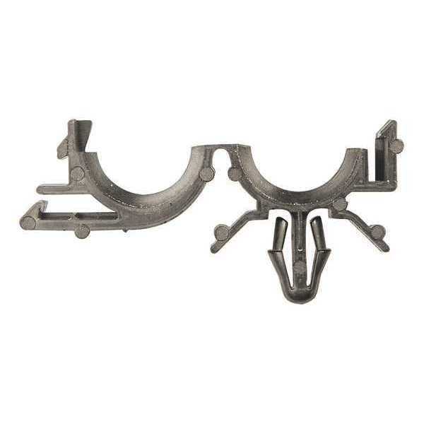 Clip,  1/2 in Dia.,  Nylon Body,  25 PK