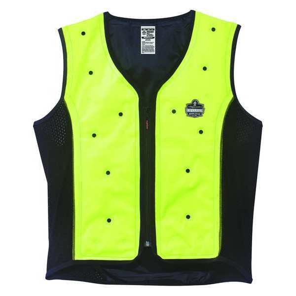 2XL Evaporative Cooling Vest,  Lime